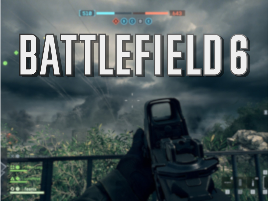 A Battlefield 6 nyílt bétája augusztus 7-től kezdődött (a korai hozzáférésű játékosok számára). A képen - a Battlefield 6 szövege/logója egy ingame képernyőképen. (Kép forrása: Battlefield/Notebookcheck - Szerkesztve)