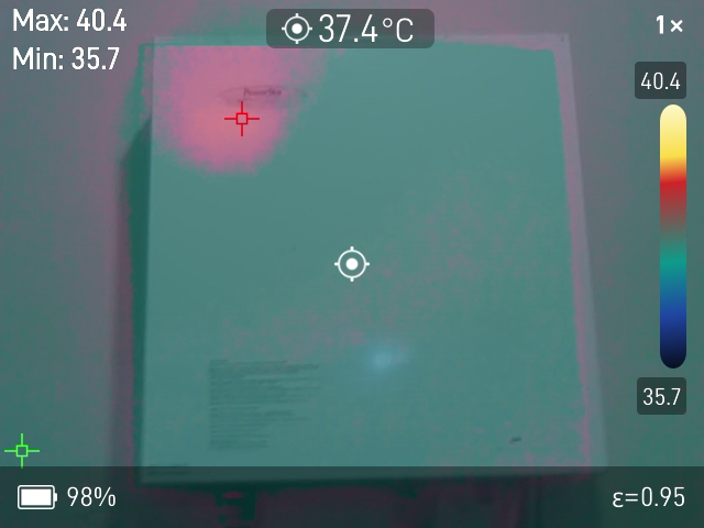 Egy vízmelegítő fúziós üzemmódban történő megtekintése