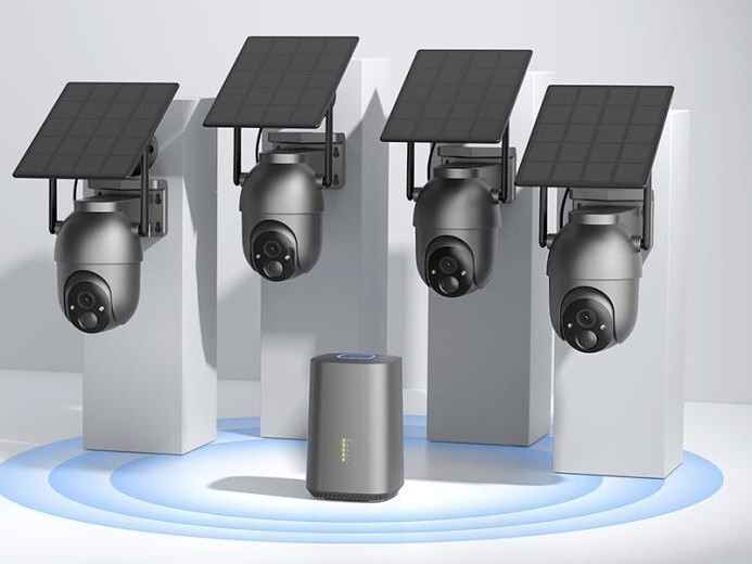 A Sehmua CK14S napelemes biztonsági kamerarendszer egyetlen szürke színben kapható (Kép forrása: Sehmua)