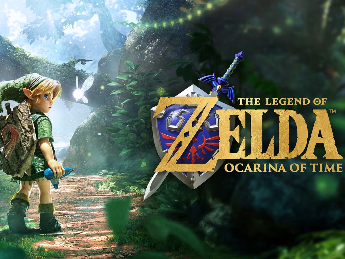 A The Legend of Zelda: Ocarina of Time remake hivatalos promóciós illusztrációja.