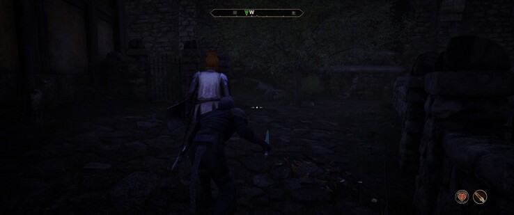 A legjobb, ha éjszaka nem merészkedik ki egyedül. A csukott szem azt jelzi, hogy észrevétlenek vagyunk. (Kép forrása: The Elder Scrolls IV: Oblivion Remastered)