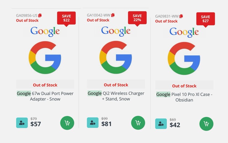 Egy kanadai online áruház már listázta a Google Pixel 10 tartozékait. (Kép forrása: DirectDial)