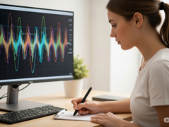 A diagnosztikai okos toll működését bemutató kép (Kép forrása: AI-generált kép)