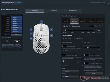 SteelSeries Engine a SteelSeries GG szoftveren belül a felszereléskezeléshez.