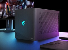 A Gigabyte egy GeForce RTX 5090 asztali grafikus kártyát helyez egy Thunderbolt 5-ös eGPU házba (Kép forrása: Gigabyte)