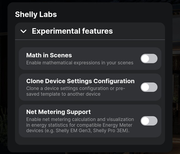 A Shelly Smart Control alkalmazás új 