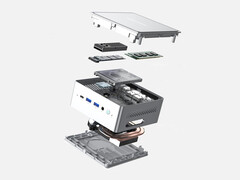 A Minisforum NAB9 robbantott nézete. (Kép forrása: Minisforum)