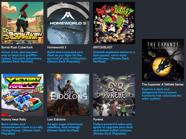 Az IGN Gamescom 2025 csomagban szereplő összes játék (Kép forrása: Humble Bundle - szerkesztve)