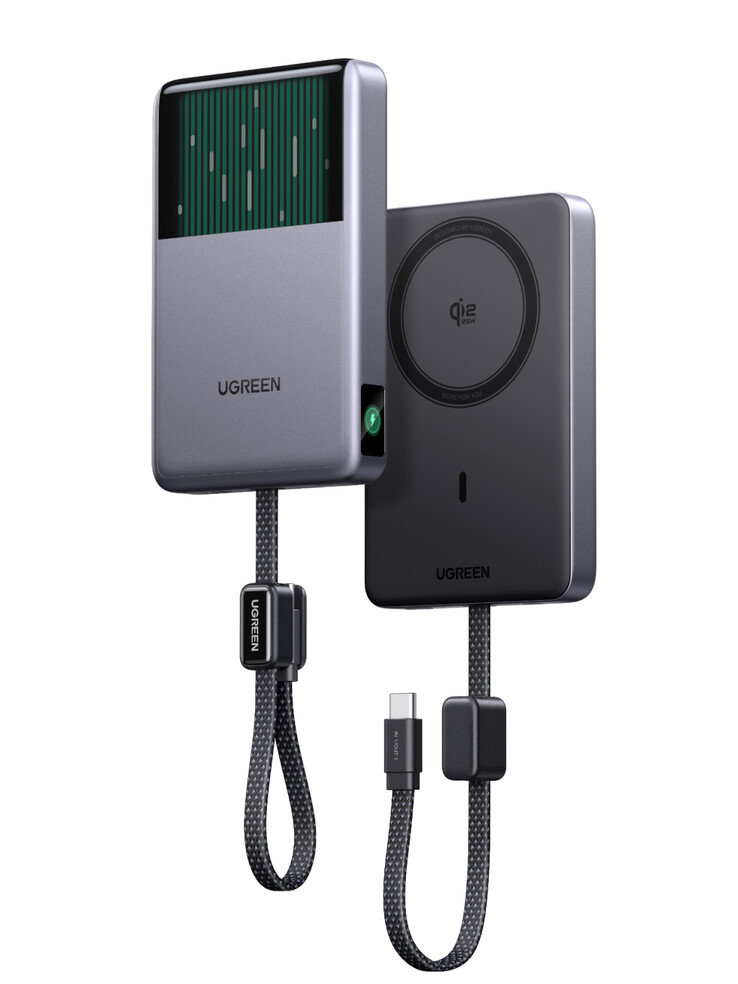 A MagFlow Pro mágneses powerbank intelligens kijelzővel rendelkezik