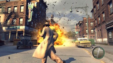 A képen: Játékmenet-képernyőkép a Mafia II (Classic) című játékból.