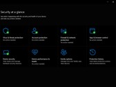 A Windows Biztonság alkalmazás irányítópultja, amelyen a „Biztonság áttekintése” menü látható.