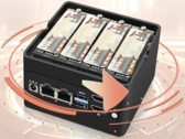 Négy M.2 2280-as tárolóhely teszi ezt a NAS-t egy Intel NUC-hoz hasonló méretű, erőteljes NAS-nak (Kép forrása: CWWK)