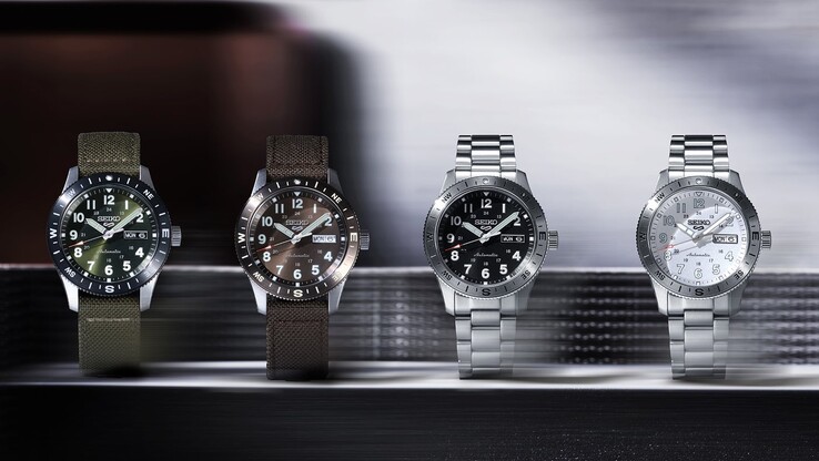 Seiko Sports 5 Field Series (balról: HDB008, HDB009, HDB006, HDB007)