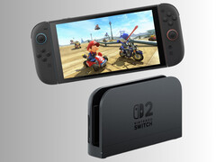 Nintendo Switch 2 a fenti dokkolóban (Kép forrása: Nintendo of America szerkesztéssel)