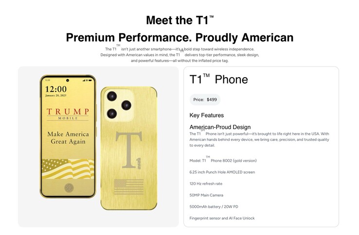 A Trump T1 Phone termékoldaláról eltávolították az összes olyan állítást, amely szerint a készüléket az Egyesült Államokban gyártják.
