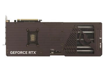 Asus GeForce RTX 5080 16GB GDDR7 Noctua OC Edition hátlap. (Kép forrása: Asus)