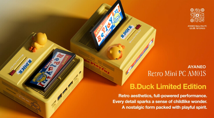 Az Ayaneo AM01S egy B.Duck Limited Edition színváltozatban is elérhető lesz. (Kép forrása: Ayaneo)