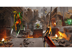 A Metal: Hellsinger játékból készült screenshot, amely az ellenségeket mutatja be. (Kép forrása: Steam)