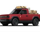 A Blank Slate pickup átalakítható költöztető teherautóvá. (Kép forrása: Slate Auto)