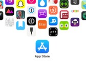 Az App Store logója népszerű alkalmazások ikonjaival. Az Apple-nek most meg kell védenie a boltján kívül történő fizetések után felszámított díjait.