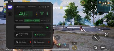 PUBG Mobile: Ultra HDR, 40 fps átlag.