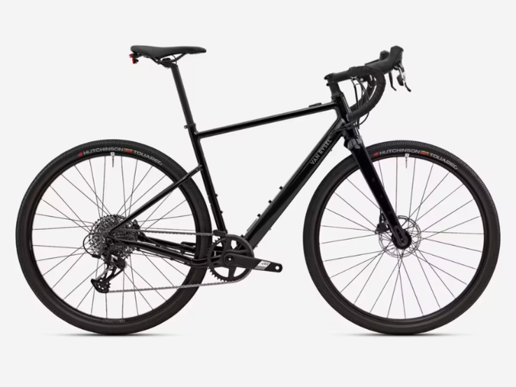 A Van Rysel E-GRVL AF HD e-bike fekete színben. (Kép forrása: Decathlon)