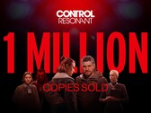 A Control Resonant 1 millió eladott példányát bejelentő banner