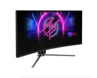 Az MSI MPG 346CQRF X24 ultrawide egy jól felszerelt 34 hüvelykes, 240 Hz-es, hajlított gamer monitor. (Kép forrása: MSI)