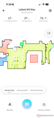 Áttekintés a tisztítás előrehaladásával