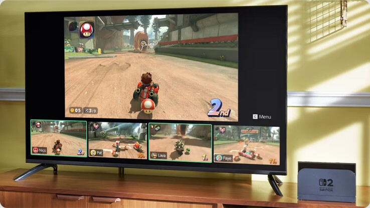 Nintendo Switch 2 GameChat memóriahasználat (Kép forrása: Nintendo of America)