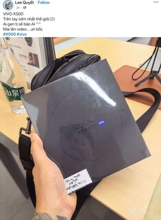 A közelgő Vivo X500 dobozát bemutató Facebook-bejegyzés