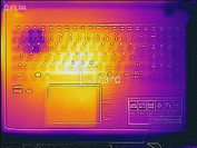 Heat development upper side (load)