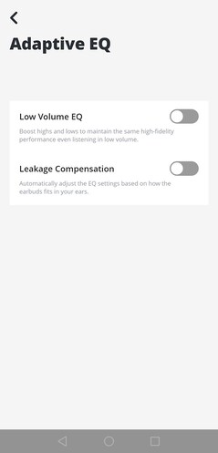 Az alkalmazás lehetővé teszi az equalizer beállításainak módosítását is (Kép forrása: Notebookcheck)