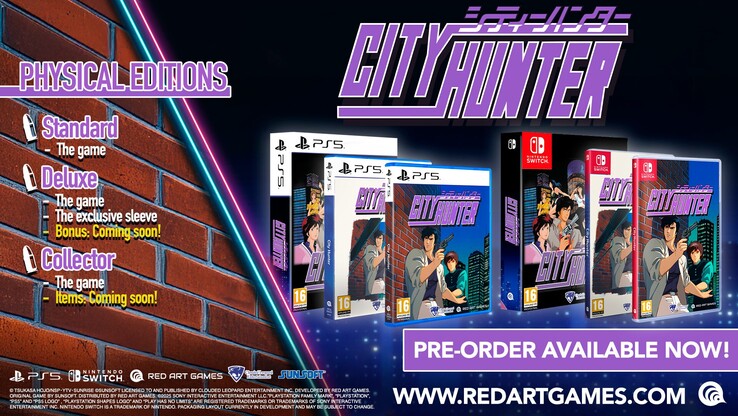 A kép a City Hunter különböző verzióit mutatja. (Kép forrása: Red Art Games)