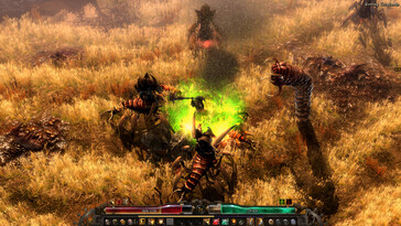 A Grim Dawn egyik csatáját bemutató kép.