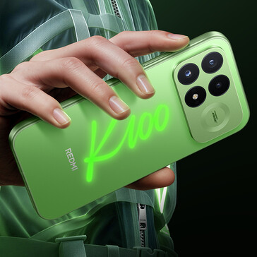 A Redmi K100 Pro zöld színváltozata.