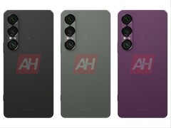 A Sony Xperia 1 VII állítólagos kiszivárgott képei fekete, zöld és lila színválasztékot mutatnak. (Kép forrása: Android Headlines)