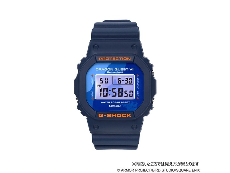 A Casio G-Shock x Dragon Quest VII Reimagined DW-5600X óra. (Kép forrása: Square Enix)
