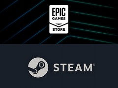 Epic Games Store logó a Steam logó felett (Kép forrása: Epic Games, Steam szerkesztéssel)