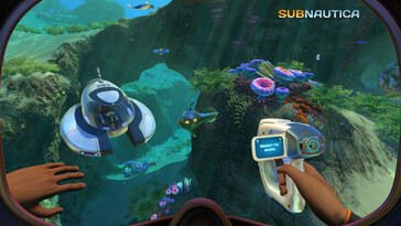 A képen: A Subnautica játékmenetéről készült screenshot.