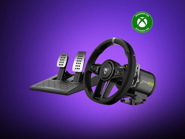 Turtle Beach VelocityOne Race KD3 kerék- és pedálrendszer. (Kép forrása: Turtle Beach)