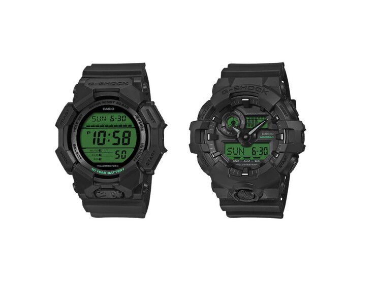 Balról jobbra: Casio G-Shock GD-010BEG-1 és GA-700BEG-1A órák