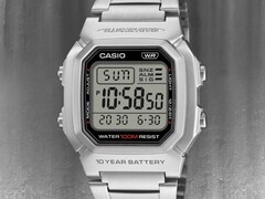 A Casio W-800HD-1AV óra (a képen) rozsdamentes acél szíjjal rendelkezik. (Kép forrása: Casio, szerk.)
