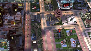 A képen: Játékmenet-képernyőkép a City Life 2008 című játékból.