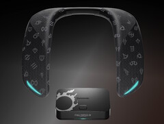 A Panasonic SC-GNW10S-FF SoundSlayer x Final Fantasy XIV nyakhangszóró alacsony késleltetésű, vezeték nélküli surround hangzást biztosít a játékosoknak. (Kép forrása: Panasonic)