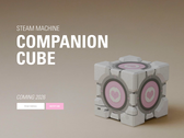 A Steam Machine Companion Cube teaser a Dbrand weboldalán, a képen. (Kép forrása: Dbrand) 