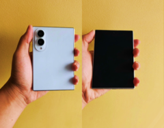 Kiszivárgott Galaxy Z Fold 8 (a szélesebb modell) és Fold 8 Ultra dizájnmodellek.