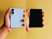 Kiszivárgott Galaxy Z Fold 8 (a szélesebb modell) és Fold 8 Ultra dizájnmodellek.