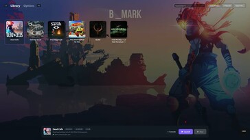 B MARK PlayStation 5 emulátor játékkönyvtár felülete