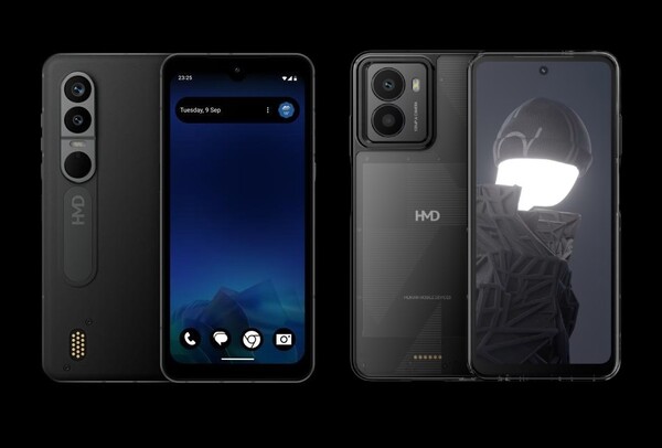 A HMD Lvalo XE 5G (l) a HMD Fusiontől (r) eltérő pogócsatlakozókkal rendelkezik. (Kép forrása: smashx_60/HMD)
